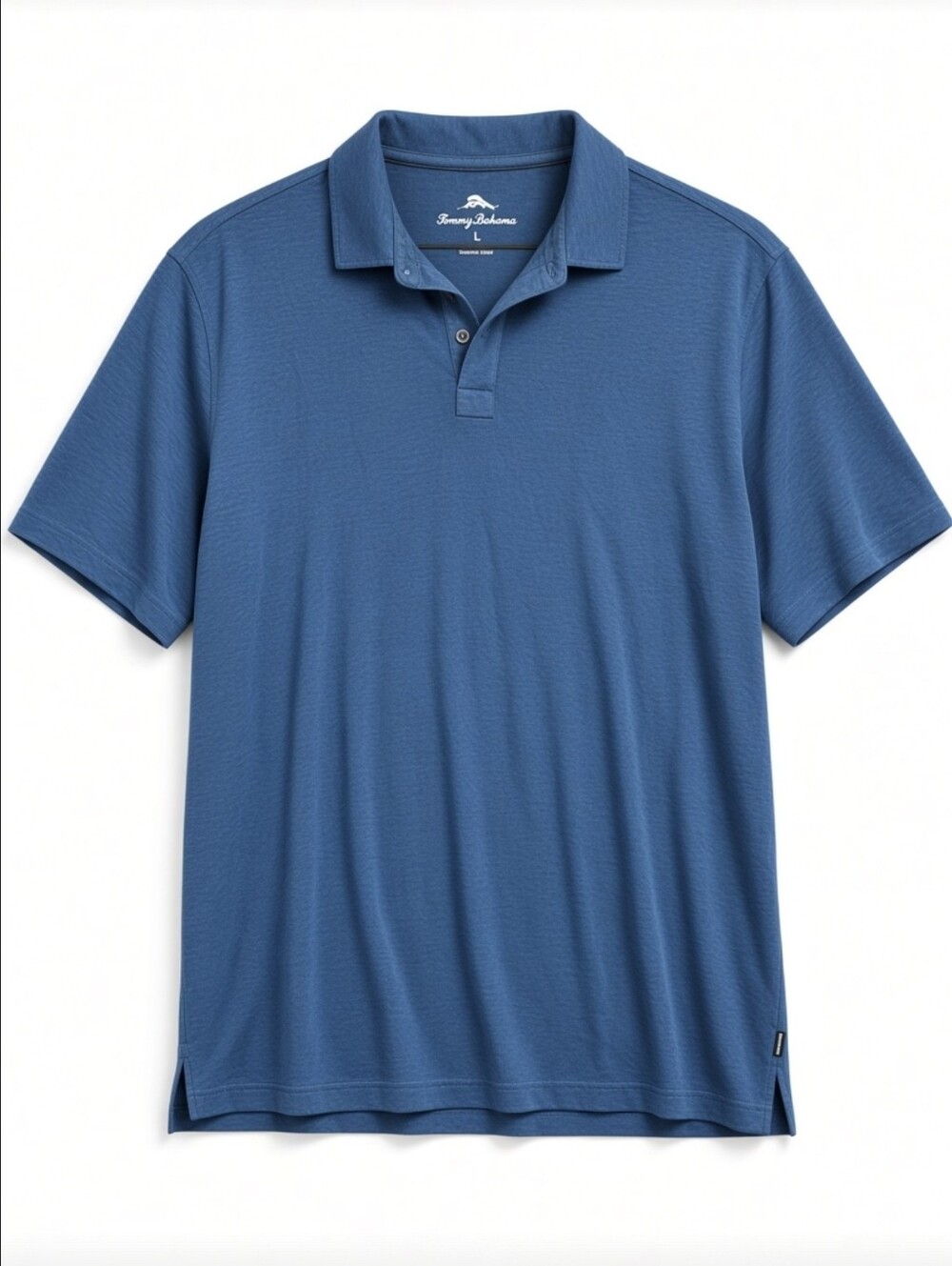 Tommy Bahama Mens Large Blue Short Sleeve Knit Golf Polo Shirt